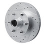 R1 88-96 Chevrolet C2500 Front Left Drilled & Slotted Silver Brake Rotor