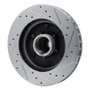 R1 88-96 Chevrolet C2500 Front Left Drilled & Slotted Silver Brake Rotor