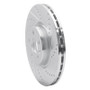 R1 07-16 Volvo S60 Front Right Drilled & Slotted Silver Brake Rotor