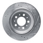 R1 00-00 Volvo V70 Rear Left Drilled & Slotted Silver Brake Rotor