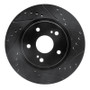R1 06-17 Suzuki Grand Vitara (Mexico) Front Right Drilled & Slotted Black Brake Rotor
