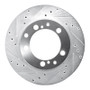 R1 87-97 Porsche 944 Except Turbo Rear Left Drilled & Slotted Silver Brake Rotor
