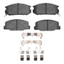 R1 82-85 Toyota Celica Front Euro Ceramic Brake Pads and Hardware Kit