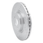 R1 12-19 Mercedes-Benz GLE300D Front Left Drilled & Slotted Silver Brake Rotor
