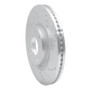 R1 07-15 Mazda CX-9 Front Right Drilled & Slotted Silver Brake Rotor
