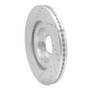 R1 07-15 Mazda CX-9 Front Right Drilled & Slotted Silver Brake Rotor