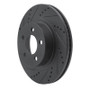 R1 01-11 Ford Ranger (USA/Canada) Front Left Drilled & Slotted Black Brake Rotor