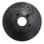 R1 95-97 Ford Ranger (USA/Canada) Front Right Drilled & Slotted Black Brake Rotor