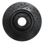 R1 95-97 Ford Ranger (USA/Canada) Front Right Drilled & Slotted Black Brake Rotor
