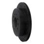 R1 92-06 Mazda 929 Rear Right Drilled & Slotted Black Brake Rotor