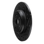R1 00-05 Mercedes-Benz ML500 (USA/Canada) Rear Right Drilled & Slotted Black Brake Rotor