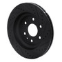 R1 07-17 Buick Enclave Front Left Drilled & Slotted Black Brake Rotor
