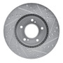 R1 91-01 Acura Legend Front Left Drilled & Slotted Silver Brake Rotor