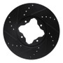 R1 92-98 Acura TL Front Right Drilled & Slotted Black Brake Rotor