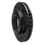 R1 71-91 Chevrolet K10 Front Left Drilled & Slotted Black Brake Rotor