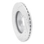 R1 91-00 Ford Windstar Front Right Drilled & Slotted Silver Brake Rotor