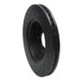 R1 05-10 Jeep Commander Front Right Drilled & Slotted Black Brake Rotor