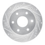 R1 99-08 Cadillac Escalade ESV Front Left Drilled & Slotted Silver Brake Rotor