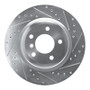 R1 06-15 BMW 335XI Rear Right Drilled & Slotted Silver Brake Rotor