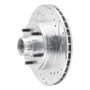 R1 1991-1996 Buick Roadmaster Front Right Drilled & Slotted Silver Brake Rotor