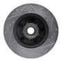 R1 1988-1994 Chevrolet C1500 Front Left Drilled & Slotted Silver Brake Rotor