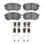 DFC 89-04 Mitsubishi Fuso FE Front 5000 Advanced Semi Metallic Brake Pads and Hardware Kit