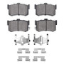 DFC 86-88 Acura LEGEND Rear 4000 HybriDynamic Brake Pads and Hardware Kit