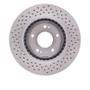 DFC 07-08 Hyundai Tiburon Front Drilled Brake Rotor
