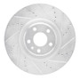 R1 2012-2018 Audi A6 (USA/Canada) Front Right Drilled & Slotted Silver Brake Rotor