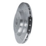 R1 2021-2025 Acura TLX Front Right Drilled & Slotted Silver Brake Rotor