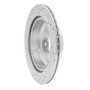 R1 2005-2012 Acura RL Rear Right Drilled & Slotted Silver Brake Rotor