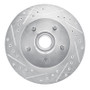 R1 1969-1996 Buick Riviera Front Left Drilled & Slotted Silver Brake Rotor