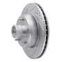 R1 1978-1990 Buick Skylark Front Left Drilled & Slotted Silver Brake Rotor