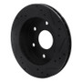 R1 1988-1991 Chevrolet K1500 Front Left Drilled & Slotted Black Brake Rotor