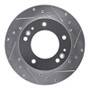 R1 2006-2015 Jaguar XJR Rear Right Drilled & Slotted Silver Brake Rotor