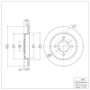 DFC 01-19 Ford Fiesta (USA/Canada) Rear Brake Rotor