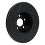 R1 18-25 BMW 430I xDrive Gran Coupe Front Left Drilled & Slotted Black Brake Rotor