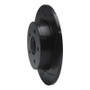 R1 00-06 BMW X5 Rear Right Drilled & Slotted Black Brake Rotor
