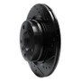 R1 06-21 BMW 320I (USA/Canada) Rear Right Drilled & Slotted Black Brake Rotor