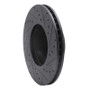 R1 04-10 BMW 528XI Front Left Drilled & Slotted Black Brake Rotor