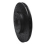 R1 01-06 BMW M3 Right Front Drilled & Slotted Black Brake Rotor
