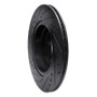 R1 95-03 BMW 750IL Rear Right Drilled & Slotted Black Brake Rotor