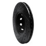 R1 91-93 BMW M5 Front Right Drilled & Slotted Black Brake Rotor
