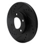 R1 91-06 BMW 325I (USA/Canada) Front Left Drilled & Slotted Black Brake Rotor