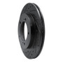 R1 96-98 Suzuki Sidekick Front Left Drilled & Slotted Black Brake Rotor