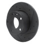 R1 76-76 BMW 530I Front Right Drilled & Slotted Black Brake Rotor