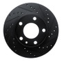 R1 76-82 BMW 528I Front Right Drilled & Slotted Black Brake Rotor