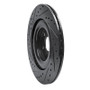 R1 16-26 Polestar Polestar 2 Rear Right Drilled & Slotted Black Brake Rotor