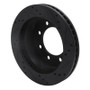 R1 00-02 Dodge Ram 3500 Front Left Drilled & Slotted Black Brake Rotor