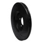 R1 03-09 Volvo S60 Front Left Drilled & Slotted Black Brake Rotor